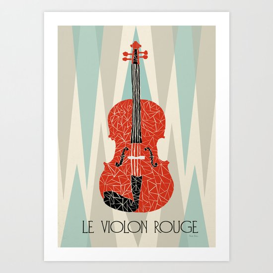 The Red Violin Art Print