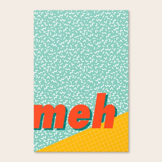 Meh Canvas Print