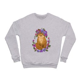 Floral Fox Crewneck Sweatshirt