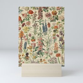 French Vintage Flowers Chart Adolphe Millot Fleurs Larousse Pour Tous Funky Cozy Boho Maximalist Mini Art Print