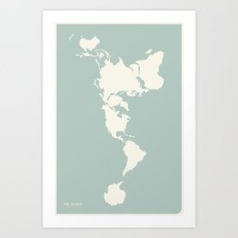 Dymaxion Map of the World Art Print