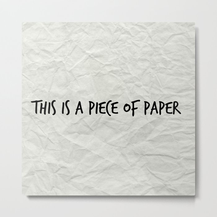 papertrash Metal Print