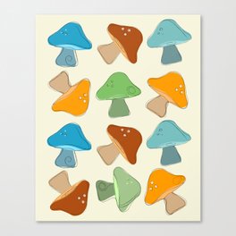 Mushroom Pattern Multicolored |  Canvas Print