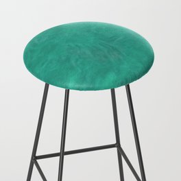 modern abstract dark turquoise or quetzal green plush texture Bar Stool