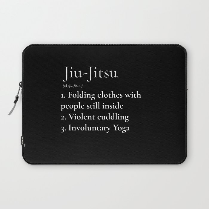 Jiu-Jitsu Definition Black Laptop Sleeve