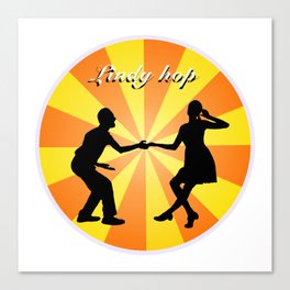 Lindy hop dancers  Canvas Print