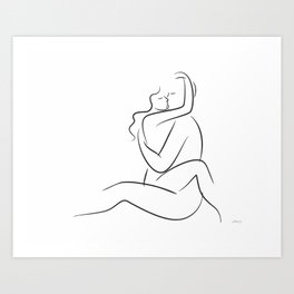 Sexy kiss line drawing. Sex pose sketch. Art Print | Erotic, Sketch, Embrace, Minimalist, Romantic, Sexpose, Subtle, Art, Makinglove, Couple 