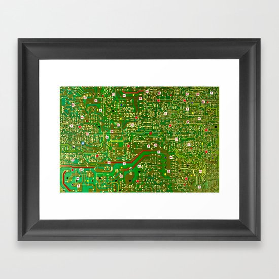 map Framed Art Print
