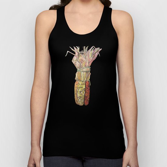 Colorful Corn for Thanksgiving, Autumn, Harvest, and the Holidays Unisex Tank Top