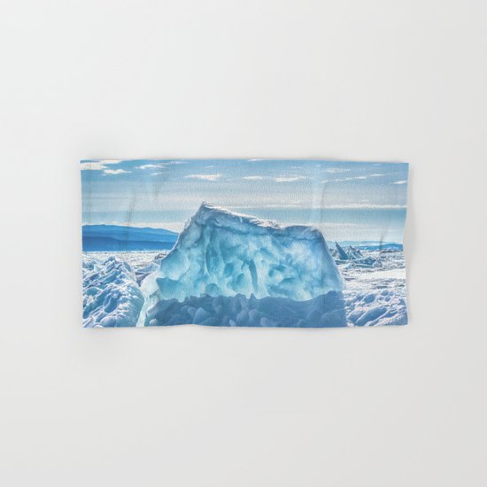 Pressure ridge of lake Baikal Hand & Bath Towel