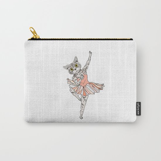 Cat Ballerina Tutu Carry-All Pouch