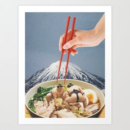 Fuji, Sumo, Ramen // Japan Love Art Print
