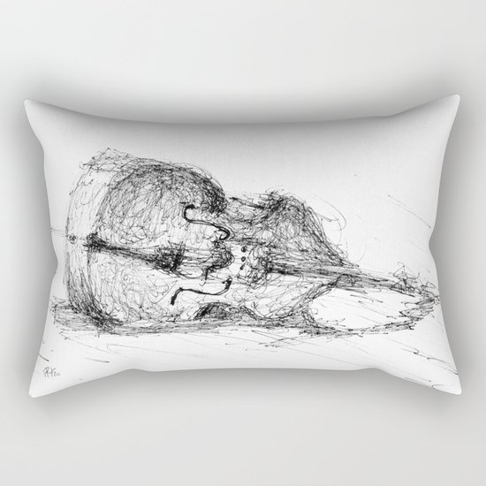 Contrabass resting Rectangular Pillow