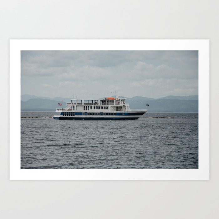 passenger ferry boat Art Print