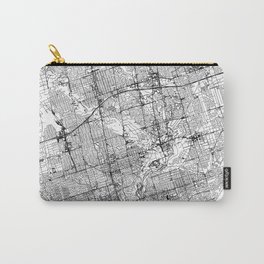 Toronto White Map Carry-All Pouch