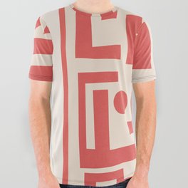 Organic Contemporary Modern Shapes 11 All Over Graphic Tee