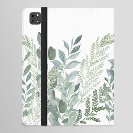 Greenery and Eucalyptus iPad Folio Case