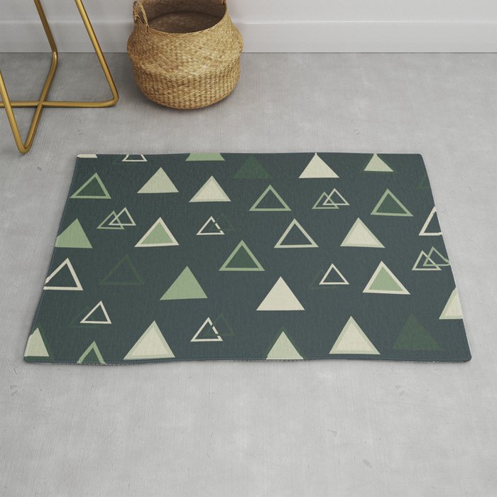 Lovely Triangles  Rug