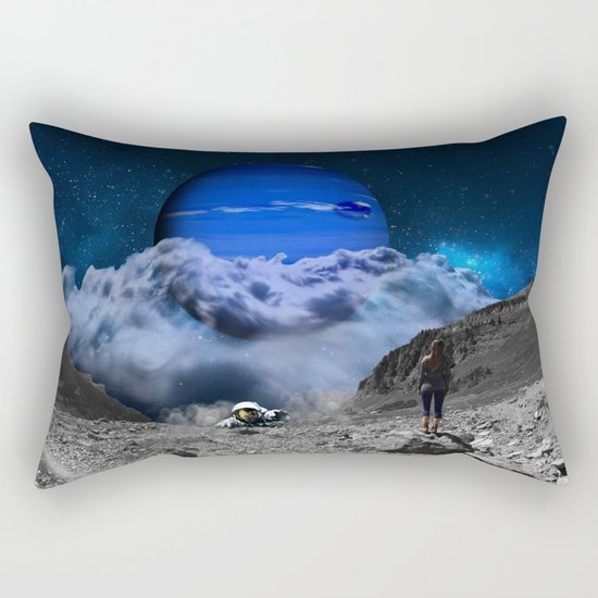 Escape from Blue Planet Rectangular Pillow