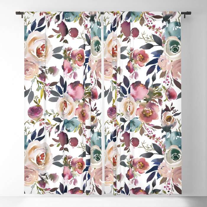 Dusty Rose Vol. 2 Blackout Curtain by Laura Kate Art | Society6