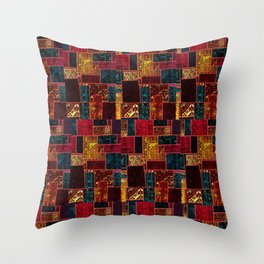 tartan Persian Scandinavian art Throw Pillow