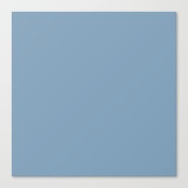 Glacier Lake blue pastel solid color modern abstract pattern  Canvas Print