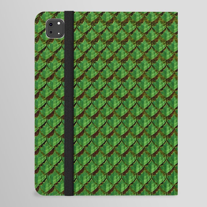 Emerald dragon scales iPad Folio Case