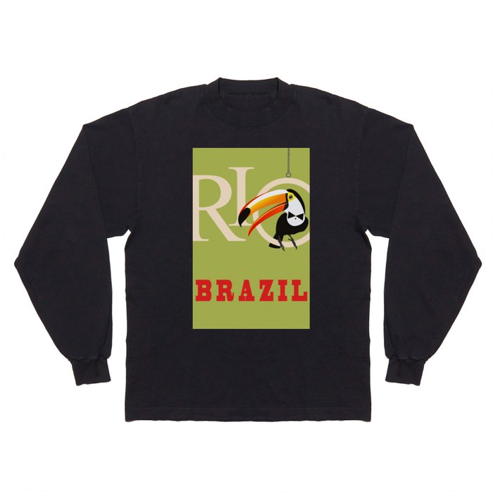 Rio Brazil Tucano Smoking Travel Long Sleeve T Shirt