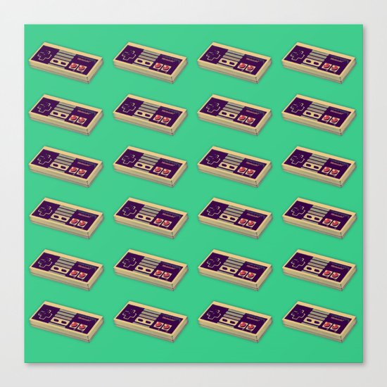 Classic Video Game Controller | NES Canvas Print