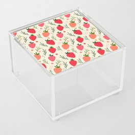 Spring Strawberry Garden Acrylic Box
