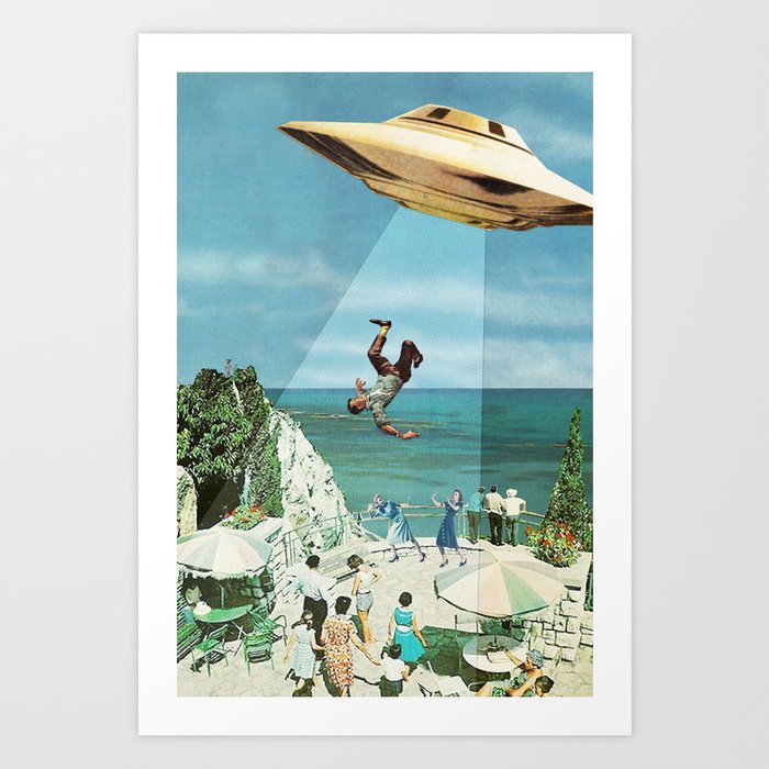 UFO Abduction Art Print