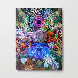 Free Style Psychedelia Metal Print | Digital, Trippyposter, Painting, Psychedelicposter, Visionary, Themindseye, Closedeyevisuals, Psychedelia, Abstract, Cevs 