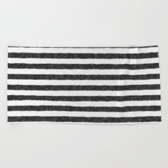 Zebra Fur Pattern Beach Towel