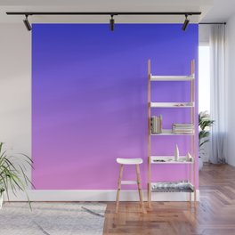 OMBRE BRIGHT BLUE & PINK COLOR Wall Mural