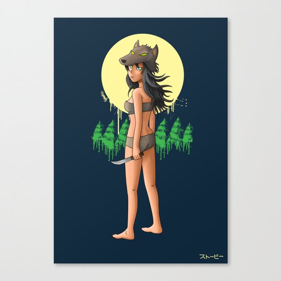 The Girl Who Killed the Boy Who Cried Wolf Canvas Print