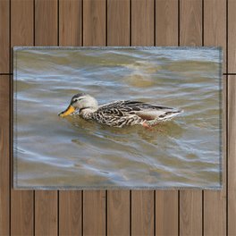 Mallard Duck Female Outdoor Rug