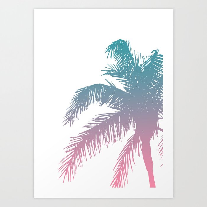 Palm Tree 07 (No.2) Art Print by The Old Art Studio | Society6