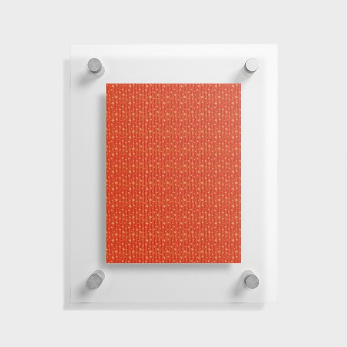 children's pattern-color pantone-solid color-red Floating Acrylic Print