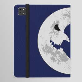 Halloween scary moon and bats iPad Folio Case