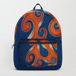 Unresolved, No. 1 Backpack | Swirl, Decoration, Lavalamp, Dancing, Motion, Painting, Ribbon, Decorative, Movement, Typography 