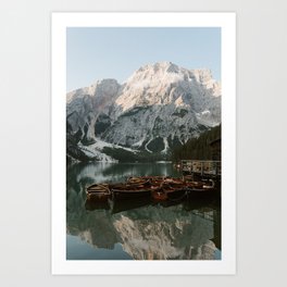 Lago di Braies - Dolomites - South Tyrol Art Print
