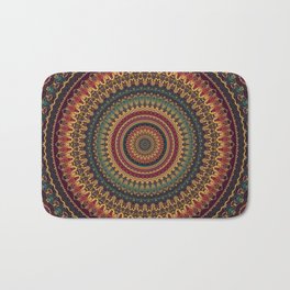 Mandala 488 Bath Mat | Graphicdesign, Pattern, Love, Mandala, Digital, Abstract, Floweroflife, Nature 