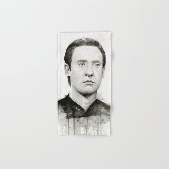 Data TNG Portrait Hand & Bath Towel