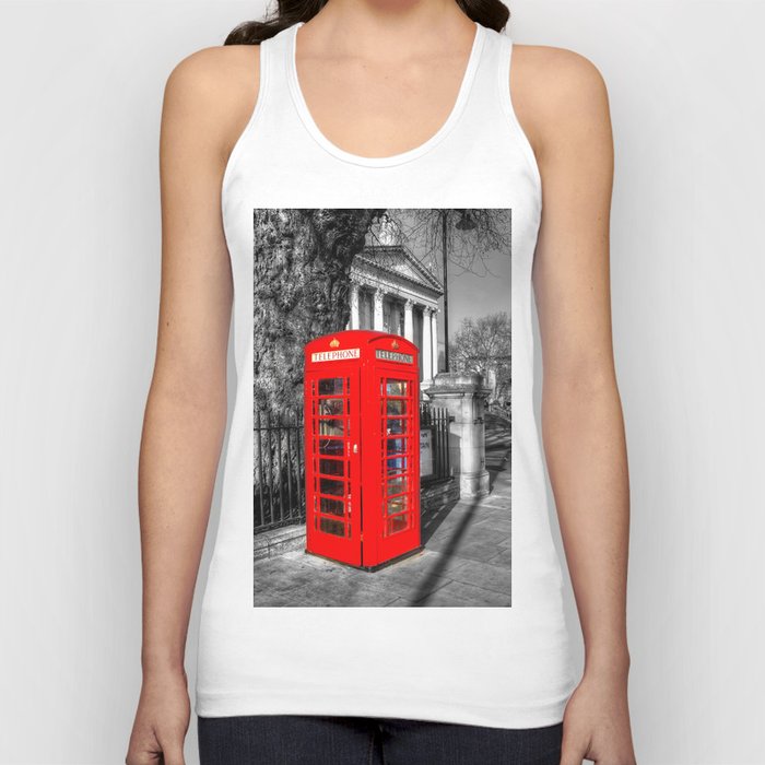 London Red Telephone Box Tank Top