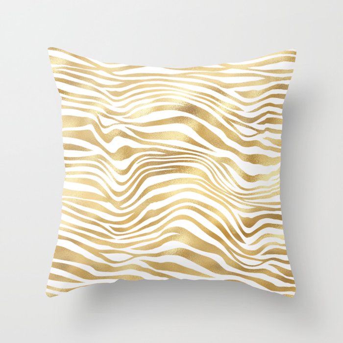 Beautiful Gold Pattern Throw Pillow
