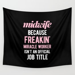 Funny Midwife Wall Tapestry