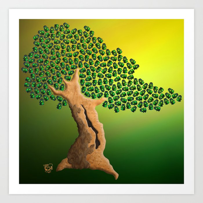 Beetle Bonsai Art Print By Stephenkinsey Society6