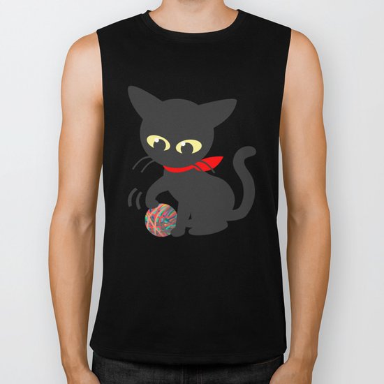 Playing with the ball Biker Tank