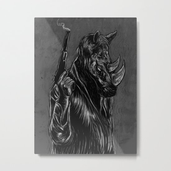 rhinoceros Metal Print
