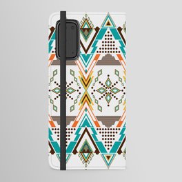 Clean Tribal Mid Mod Native American Vintage Aztec Appeal Pattern Android Wallet Case